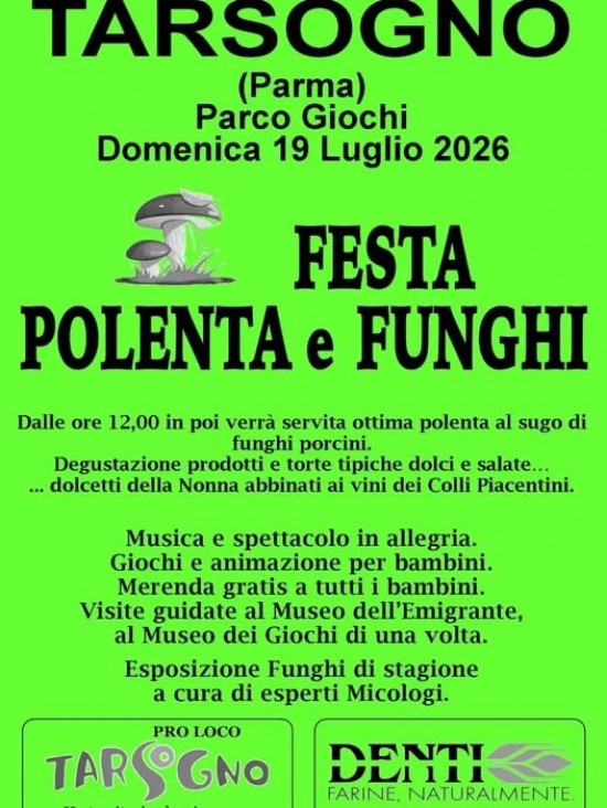 Polenta e funghi al Parco Giochi