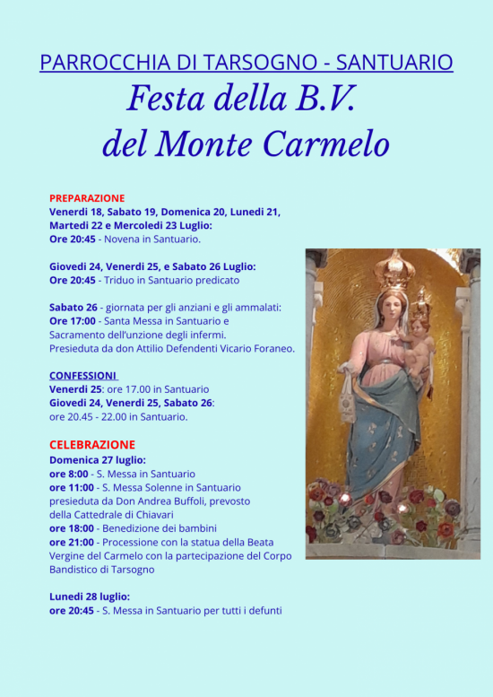 FESTA DELLA MADONNA DEL CARMINE