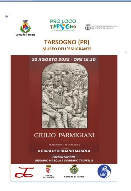 Presentazione libro "Sassarino" di Piacenza 